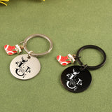 Personalized Christmas Name Initial Keychain Gift for Families