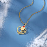 Personalized Christmas Santa Claus Nameplate Necklace