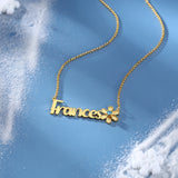 Personalized Christmas Santa Claus Nameplate Necklace