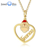 Personalized Christmas Santa Claus Nameplate Necklace