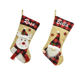 Personalized Christmas Stockings with Family Name Embroidery
