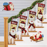 Personalized Christmas Stockings with Family Name Embroidery
