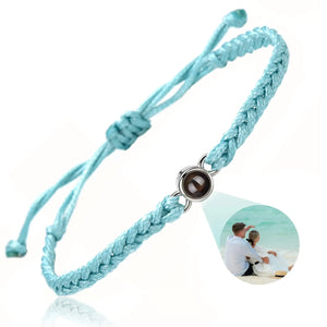 Personalized Circle Photo Bracelet for Women