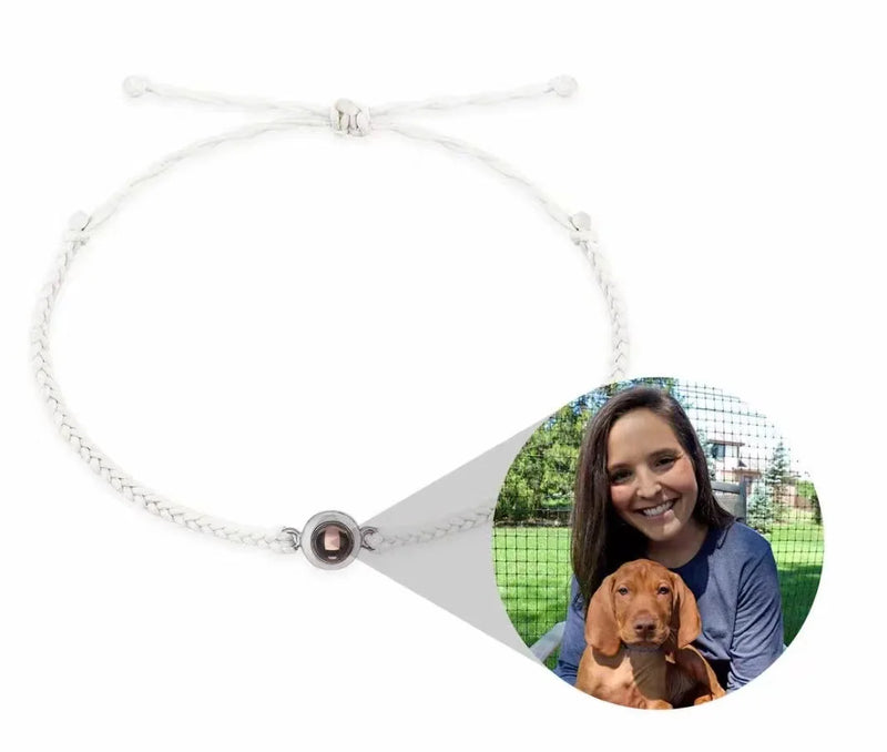 Personalized Circle Photo Bracelet for Women