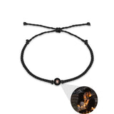 Custom Circle Photo Bracelet for Couples - Memorial Jewelry Gift