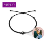 Personalized Circle Photo Projection Bracelet