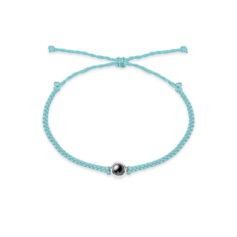 Personalized Circle Photo Projection Bracelet