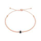 Personalized Circle Photo Bracelet Rope Adjustable Bracelets