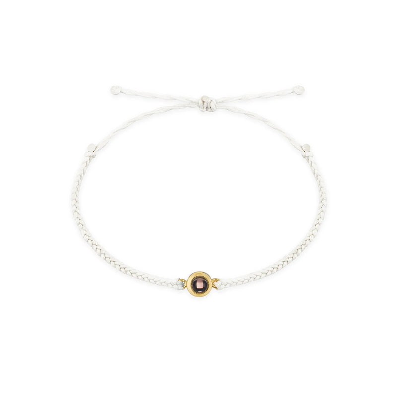 Personalized Circle Photo Bracelet Rope Adjustable Bracelets