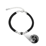 Circle Photo Projection Bracelet Couples Jewelry Birthday Memory