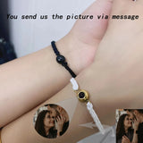 Photo Projection Bracelet Couples Memorial Jewelry Birthday Lover Gift