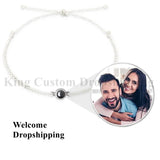 Personalized Circle Projection Bracelet
