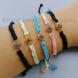 Personalized Circle Projection Bracelet