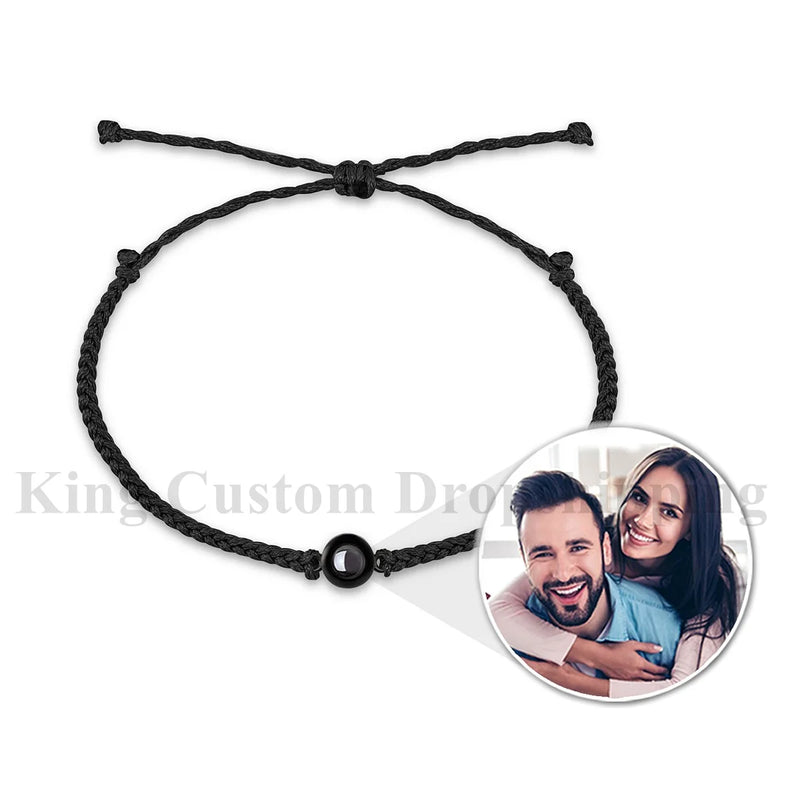 Personalized Circle Projection Bracelet