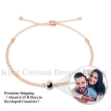 Personalized Circle Projection Bracelet