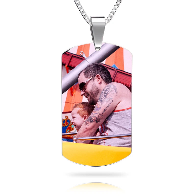 Personalized Colour Photo Necklaces Gift For Women