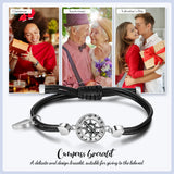 Personalized Compass Engraved Name Bracelet for Women