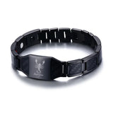 Sagittarius Zodiac Stainless Steel Men Bracelet Bio Therapy