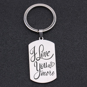 Personalized Couple Dog Tag Keychain