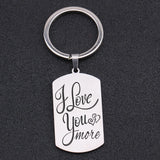 Personalized Couple Dog Tag Keychain