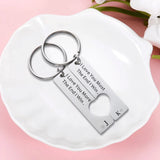 Personalized Couple Puzzle Keychain,Custom Initial Keyring,Valentine's Gift