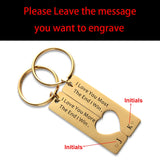Personalized Couple Puzzle Keychain,Custom Initial Keyring,Valentine's Gift