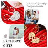 Personalized Couple Puzzle Keychains Initials Couples Keychain Gift Key Ring