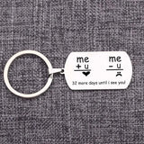 Custom Long Distance Relationship Keychain: 32 More Until I See You!