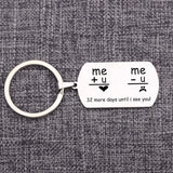 Custom Long Distance Relationship Keychain: 32 More Until I See You!