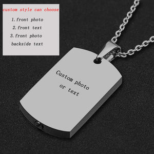 Personalized Cremation Necklace for Ashes Photo Name Urn Necklace