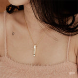 Dog Memorial Bar Necklace - Custom Ashes Cremation Urn Pendant