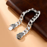 Men's Cross Flower Bracelet - Punk Style