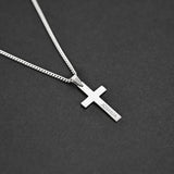 Personalized Cross Necklace Women Men Name Stainless Steel Cuban Chain Choker