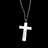 Personalized Cross Pendant Necklace Stainless Steel Chains Choker