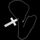 Personalized Cross Pendant Necklace Stainless Steel Chains Choker