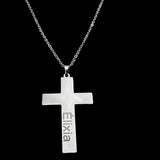 Personalized Cross Pendant Necklace Stainless Steel Chains Choker