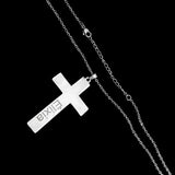 Personalized Cross Pendant Necklace Stainless Steel Chains Choker