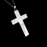 Personalized Cross Pendant Necklace Stainless Steel Chains Choker