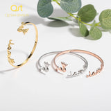 Personalized Crown Arabic Name Bangle/Custom Name Bracelet for Women
