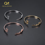Personalized Crown Arabic Name Bangle/Custom Name Bracelet for Women