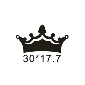 Crown Engraved Name Letter Pendant Necklaces Stainless Steel Chain BFF Gift
