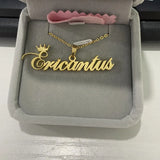 Crown Name Necklace Stainless Steel Personalized for Women