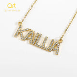 Personalized Zircon Letter Necklace Pendant for Women