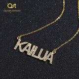 Personalized Zircon Letter Necklace Pendant for Women