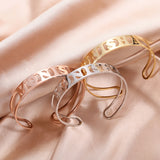 Personalized Name Cuff Bracelet Stainless Steel Jewelry Gift