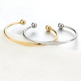 Personalized Cuff Bracelets Stainless Steel Open Bangles