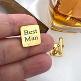Engraved Bride Groom Wedding Cufflinks Personalized Name Date Jewelry