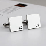 Engraved Bride Groom Wedding Cufflinks Personalized Name Date Jewelry