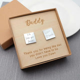 Personalized Handwriting Cufflinks Wedding Gift For Husband