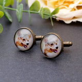 Personalized Photo Cufflinks for Him - Gift for Pet - Men's Cufflinks